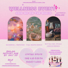 Load image into Gallery viewer, Beach Wellness Event