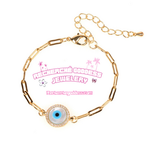 GOLD EVIL EYE BRACELET