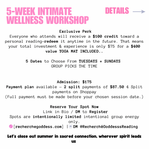 Intimate wellness workshop